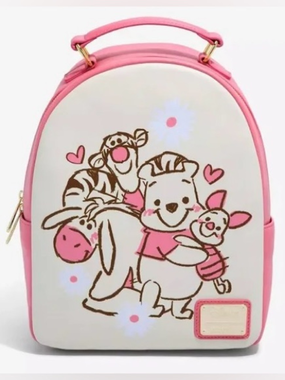 LoungeFly Pink Winnie the Pooh Friends Mini Backpack